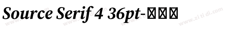 Source Serif 4 36pt字体转换